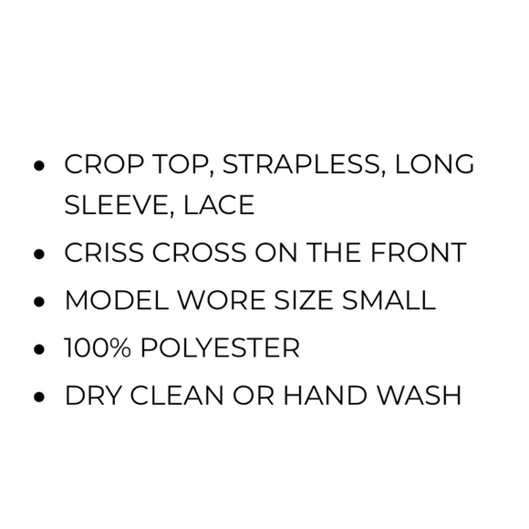 . All The Details White Crochet Long Sleeve Crop Top - Picture 4 of 6